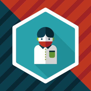 Uzun Gölge, eps10 ile hasta düz simgesi