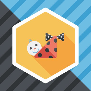 Bebek uzun gölge, eps10 düz simgesiyle