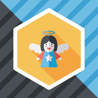 Uzun Gölge, eps10 melek düz simgesi