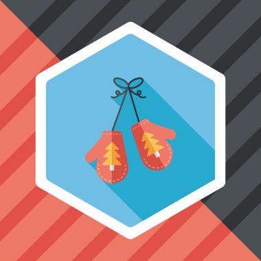 Uzun Gölge, eps10 ile eldiven düz simgesi