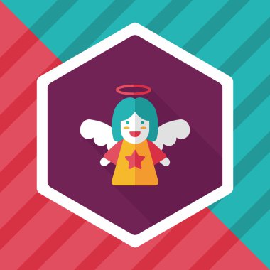 Uzun Gölge, eps10 melek düz simgesi