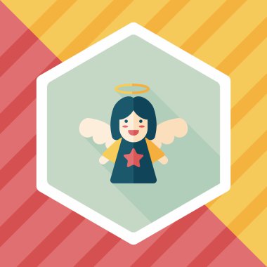 Uzun Gölge, eps10 melek düz simgesi