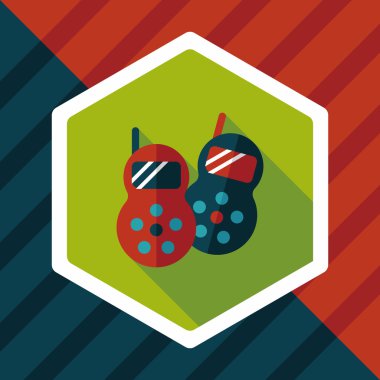 Uzun Gölge, eps10 telsiz düz simgesi