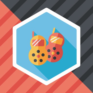 Uzun Gölge, eps10 telsiz düz simgesi