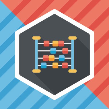 abaküs hesaplama uzun gölge düz simgesiyle