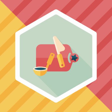 Uzun Gölge, eps10 ile kesme oyuncak düz simgesi