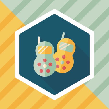 Uzun Gölge, eps10 telsiz düz simgesi