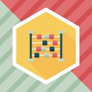 abaküs hesaplama uzun gölge düz simgesiyle