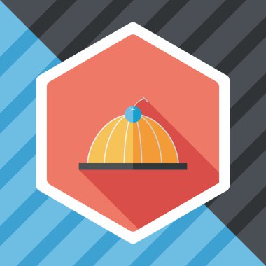 Uzun Gölge, eps10 tatlı jöleli düz simgesi