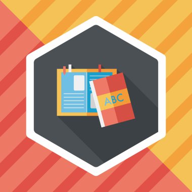 Uzun Gölge, eps10 ile dizüstü düz simgesi