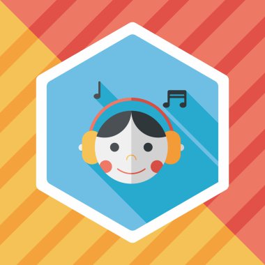 Uzun Gölge, eps10 ile müzik düz simgesi