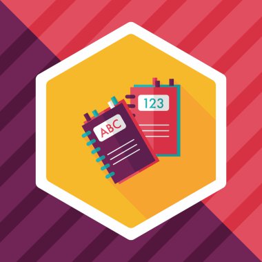 Uzun Gölge, eps10 ile dizüstü düz simgesi