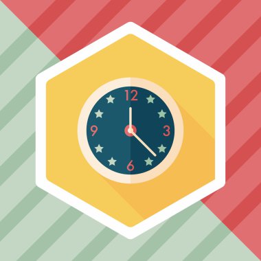 Uzun Gölge, eps10 ile saat düz simgesi