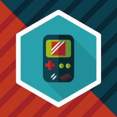 Uzun Gölge, eps 10 el oyun düz simgesi