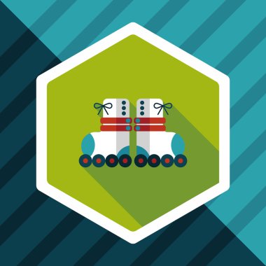 Uzun Gölge, eps10 ile paten düz simgesi