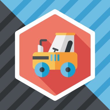 Uzun Gölge, eps10 traktör düz simgesi