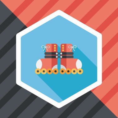 Uzun Gölge, eps10 ile paten düz simgesi