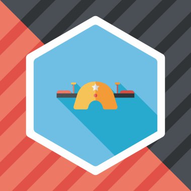 uzun gölge Bahçesi tahterevalli düz simgesi