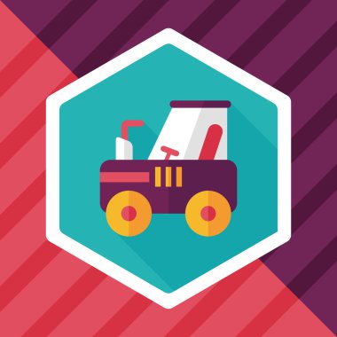 Uzun Gölge, eps10 traktör düz simgesi