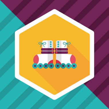 Uzun Gölge, eps10 ile paten düz simgesi