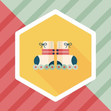 Uzun Gölge, eps10 ile paten düz simgesi