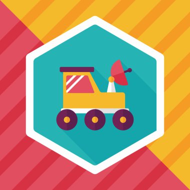 Uzun Gölge, eps10 ile alan Rover düz simgesi