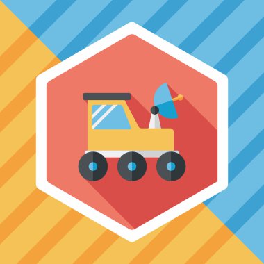 Uzun Gölge, eps10 ile alan Rover düz simgesi