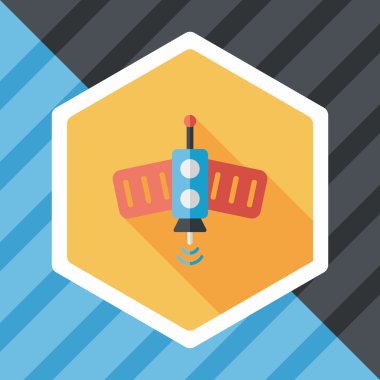 Uzun Gölge, eps10 ile uzay uydu düz simgesi