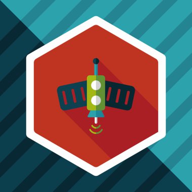 Uzun Gölge, eps10 ile uzay uydu düz simgesi