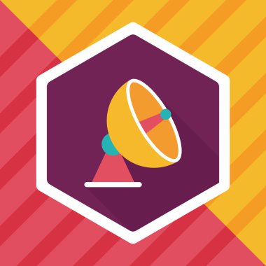 Uzun Gölge, eps10 ile uzay uydu düz simgesi