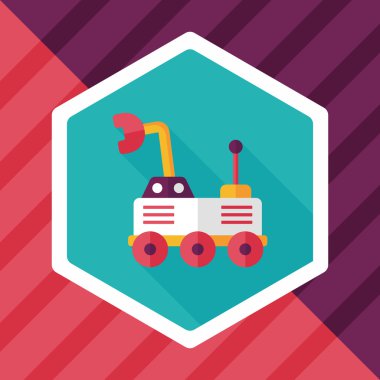 Uzun Gölge, eps10 ile alan Rover düz simgesi