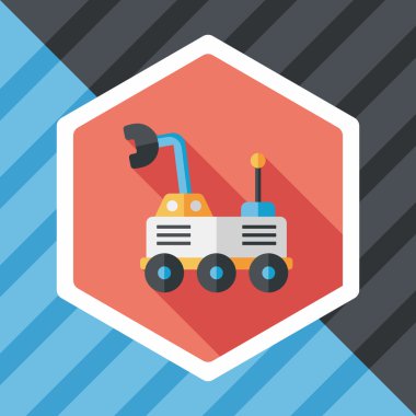 Uzun Gölge, eps10 ile alan Rover düz simgesi