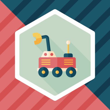 Uzun Gölge, eps10 ile alan Rover düz simgesi