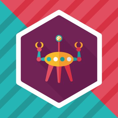 Uzun Gölge, eps10 ile alan robot düz simgesi