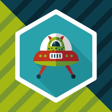 Uzun Gölge, eps10 alanı düz simgesiyle