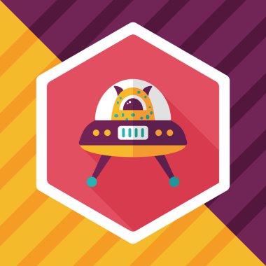 Uzun Gölge, eps10 alanı düz simgesiyle