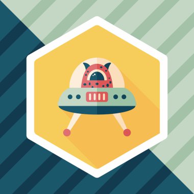 Uzun Gölge, eps10 alanı düz simgesiyle