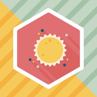 Uzun Gölge, eps10 ile alan güneş düz simgesi