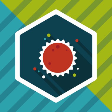 Uzun Gölge, eps10 ile alan güneş düz simgesi