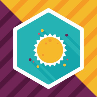 Uzun Gölge, eps10 ile alan güneş düz simgesi