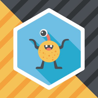 Uzun Gölge, eps10 alanı yabancı düz simgesiyle