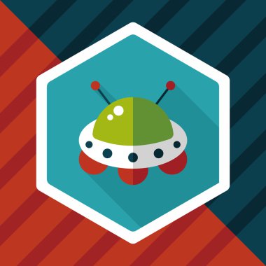 Uzun Gölge, eps10 alanı düz simgesiyle