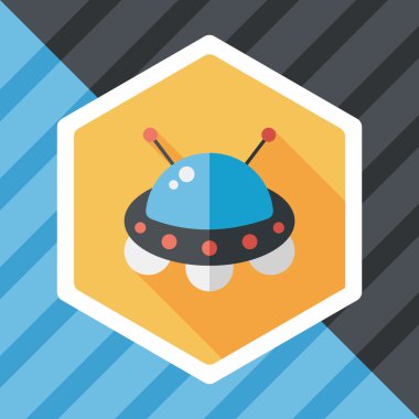 Uzun Gölge, eps10 alanı düz simgesiyle