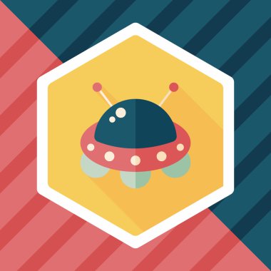 Uzun Gölge, eps10 alanı düz simgesiyle