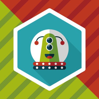 Uzun Gölge, eps10 alanı düz simgesiyle