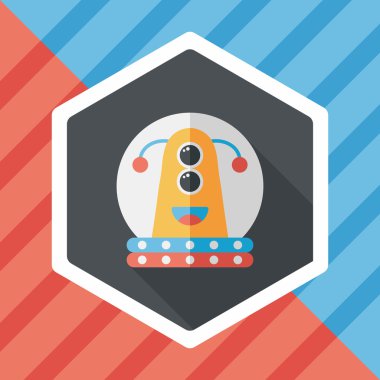 Uzun Gölge, eps10 alanı düz simgesiyle