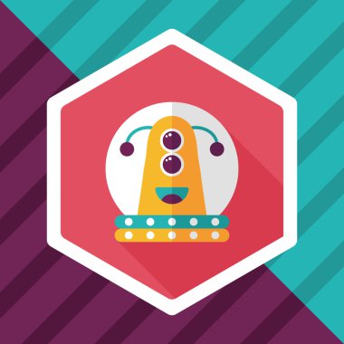 Uzun Gölge, eps10 alanı düz simgesiyle