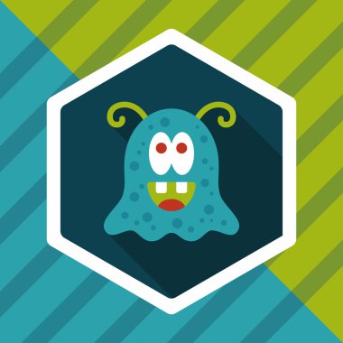 Uzun Gölge, eps10 alanı yabancı düz simgesiyle