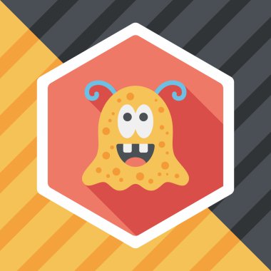 Uzun Gölge, eps10 alanı yabancı düz simgesiyle