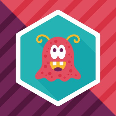 Uzun Gölge, eps10 alanı yabancı düz simgesiyle